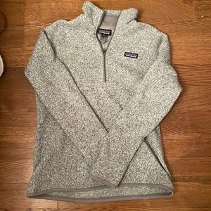 Patagonia Women's Better Sweater 1/4 Zip Pullover grey